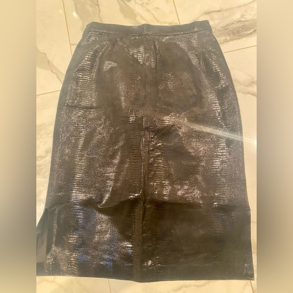 Beautiful Vegan Friendly Python Pencil Skirt In B… - image 7